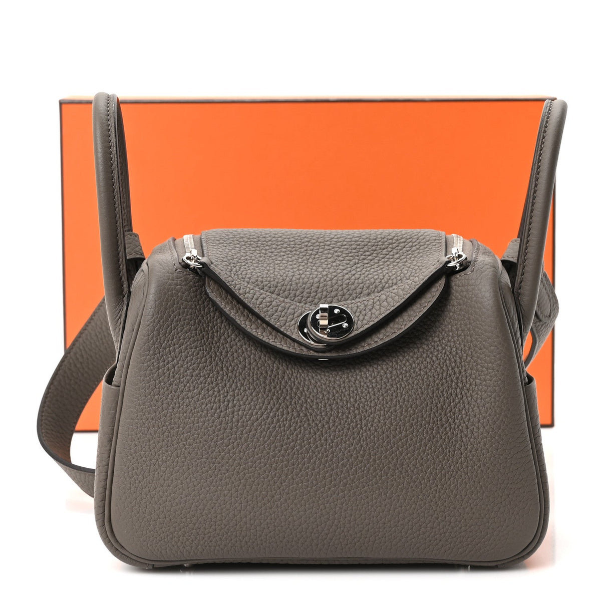 Taurillon Clemence Mini Lindy 20 Etain