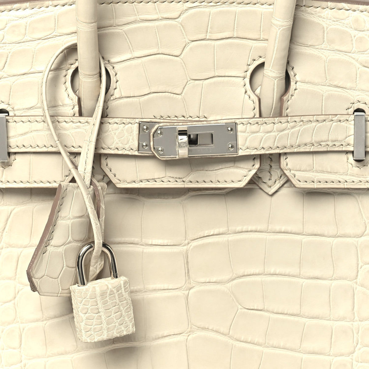 Matte Alligator Birkin 25 Beton