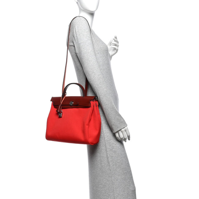 Military Toile Vache Hunter Herbag Zip Retourne 31 PM Rouge Radieux Rouge H Main Image