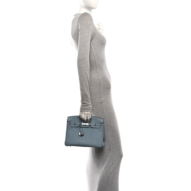 Togo Verso Birkin 25 Bleu Lin Chai Main Image