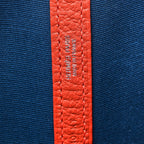 Toile Negonda Garden Party Tote 36 MM  Bleu Zanzibar Capucine
