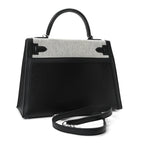 Berline Toile Swift Kelly Sellier 32 Black Ecru