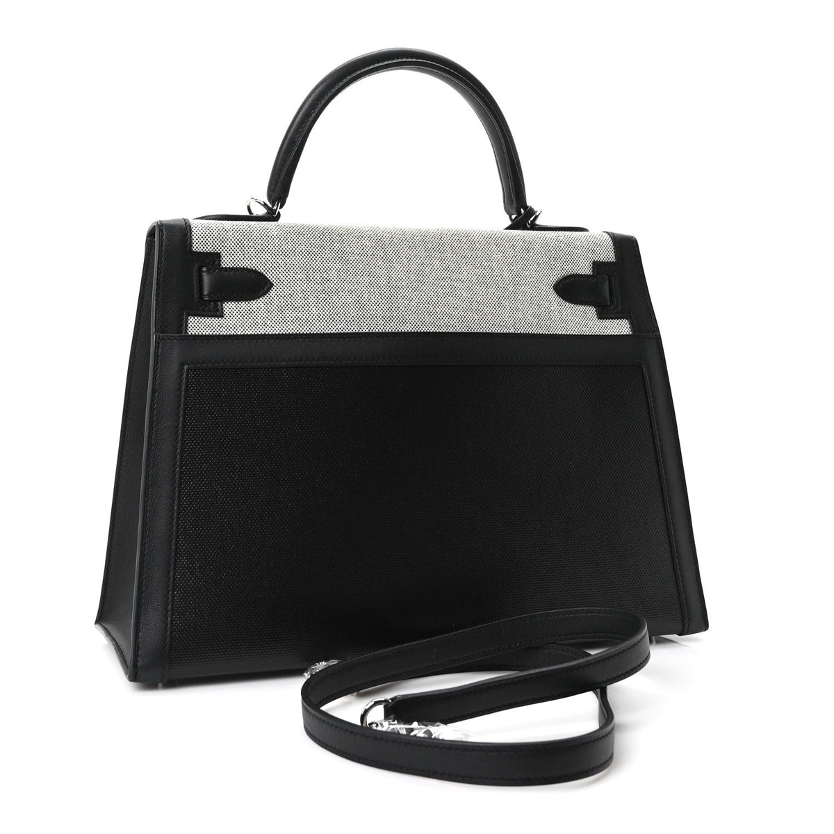 Berline Toile Swift Kelly Sellier 32 Black Ecru