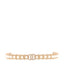 Spike Pearl Crystal CC Choker Necklace Gold Pearly White
