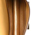 Metallic Chevre Chamkilight Constance Slim Wallet Dore