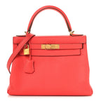 Togo Kelly Retourne 28 Rouge Pivoine