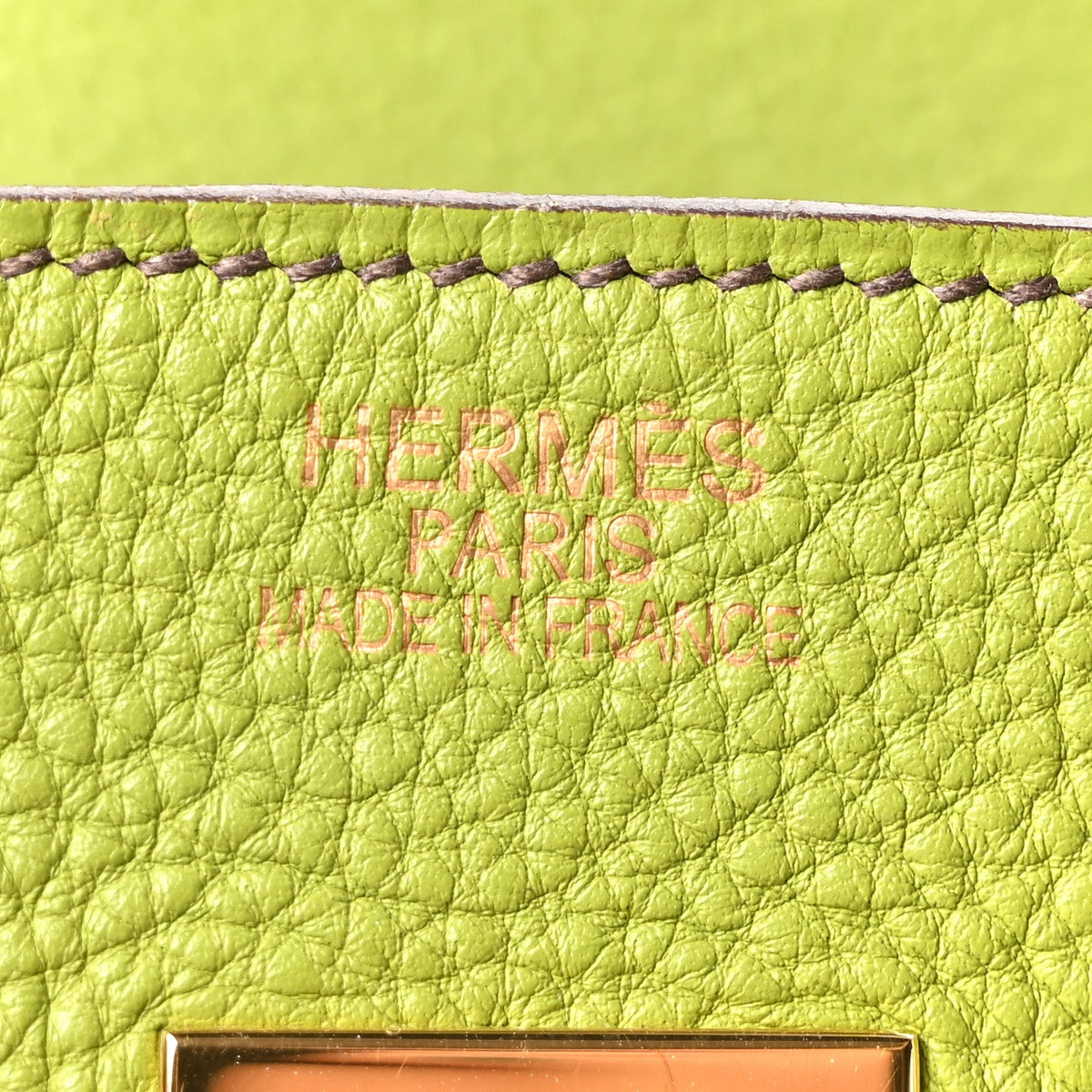 Togo Birkin 35 Vert Anis