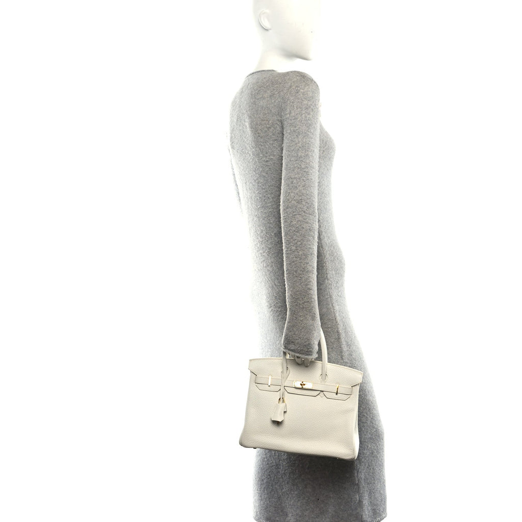 Taurillon Clemence Birkin 30 White
