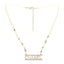 Crystal Pearl Star Logo Necklace Gold