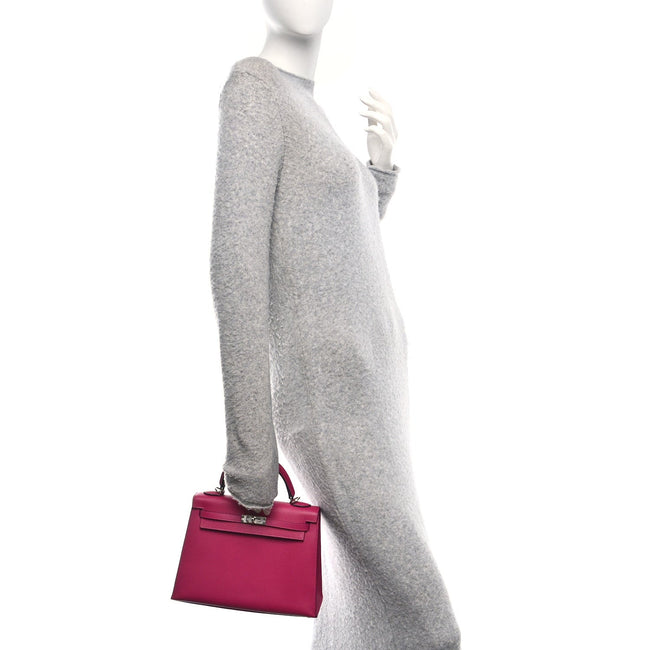 Epsom Verso Kelly Sellier 25 Rose Pourpre Sienne Main Image