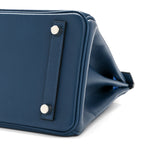 Epsom Tri-Color Birkin 25 Deep Bleu Bleu Hydra Black