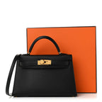Epsom Mini Kelly Sellier 20 Black