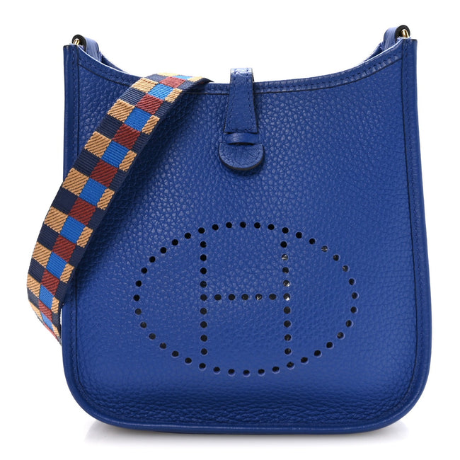 Taurillon Clemence Maxi Quadrille Evelyne TPM Royal Bleu Bleu Bill Biscuit Rouge H Hover Image