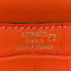 Matte Alligator Constance 18 Rouge Indien