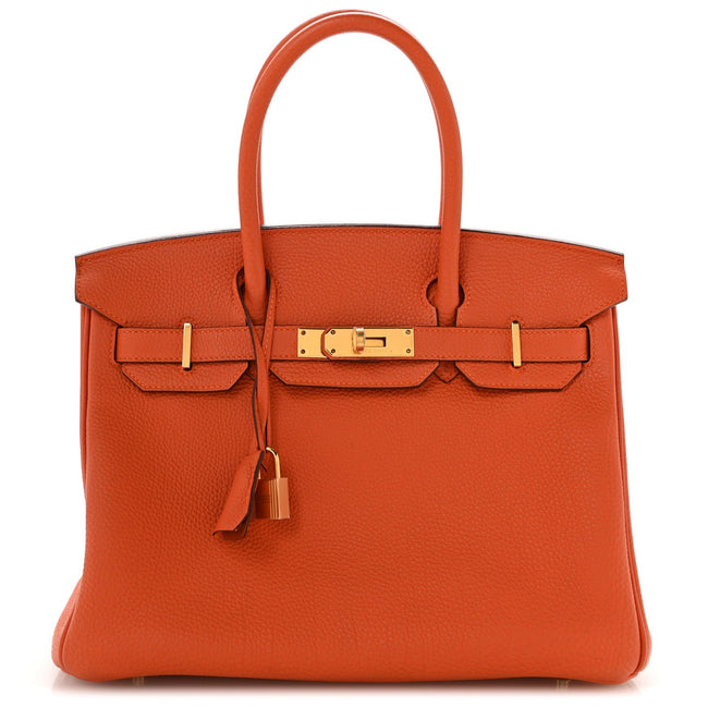 Togo Birkin 30 Orange Hover Image