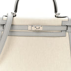 Toile H Swift Kelly Sellier 25 Ecru Bleu Glacier