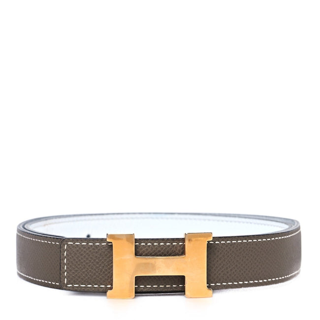 Epsom Swift 24mm Mini Constance H Belt 75 30 White Etoupe Hover Image