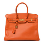 Epsom Birkin 35 Orange
