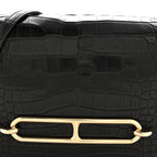 Matte Alligator Mini Sac Roulis Black