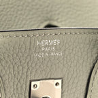 Togo Birkin 25 Gris Neve