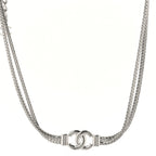 Metal Chain CC Choker Silver