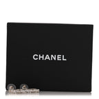 Baguette Crystal CC Drop Earrings Silver