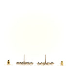 Pearl Crystal CC Earrings Gold