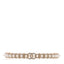 Strass Crystal Studded Pearl CC Choker Necklace Gold Pearly White