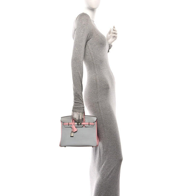 Togo Horseshoe Birkin 25  Bleu Pale Rose Sakura Main Image