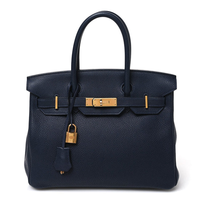 Togo Birkin 30 Bleu Nuit Hover Image