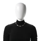 Crystal Chain CC Link Choker Gold Silver