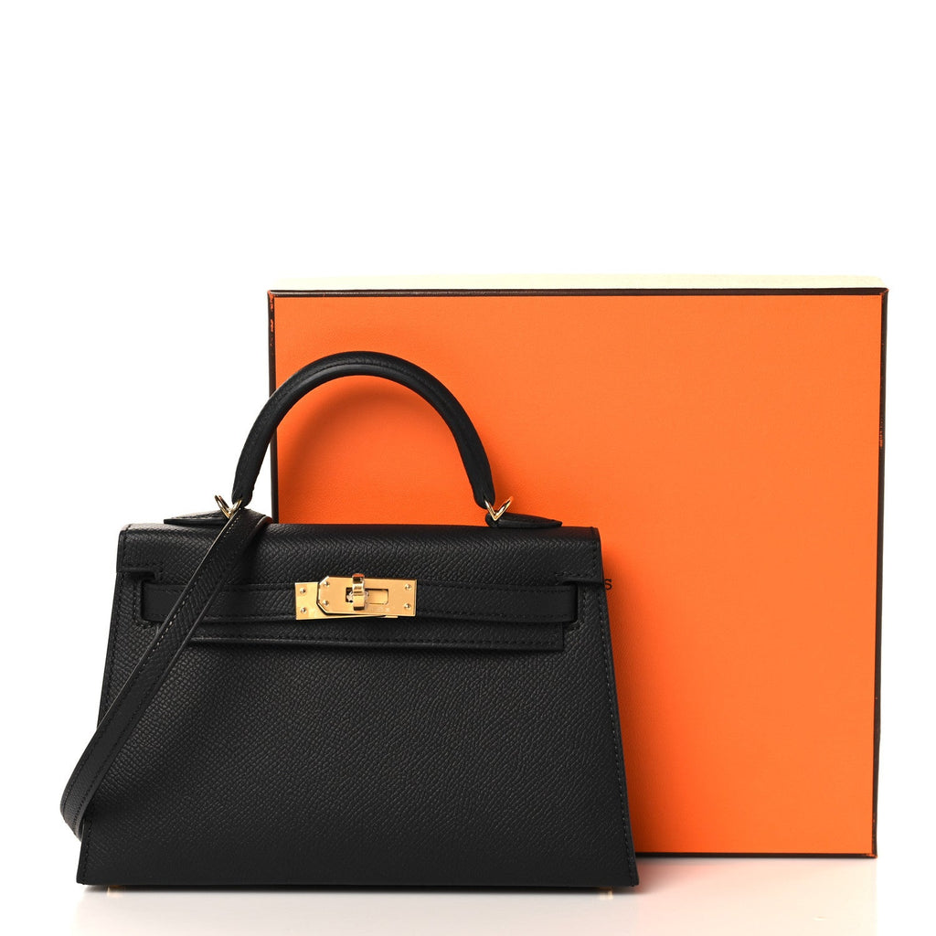 Epsom Mini Kelly Sellier 20 Black