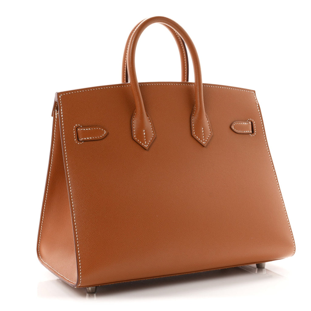 Madame Calfskin Birkin Sellier 25 Gold