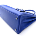 Epsom Kelly Sellier 35 Bleu Electrique