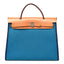 Toile Officier Vache Hunter Herbag Zip PM 31 Bleu Izmir Fauve