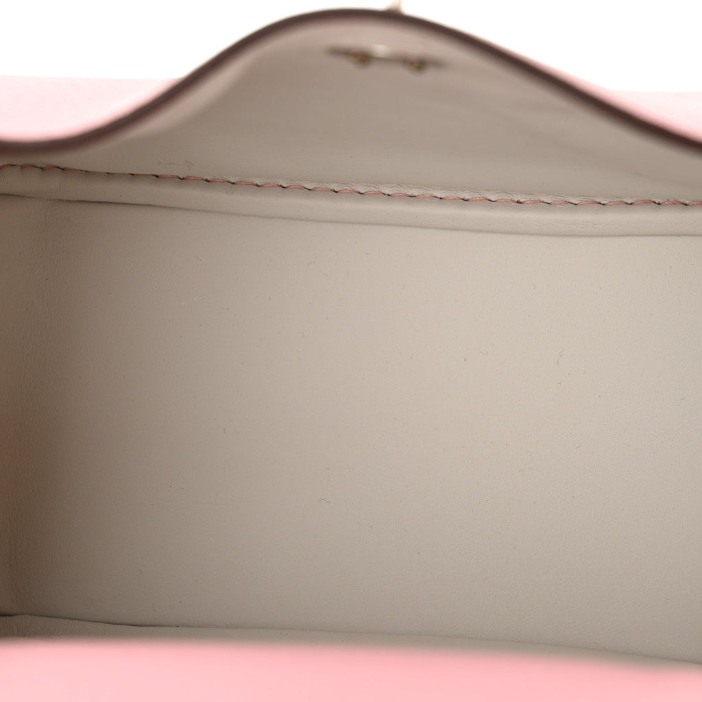 Taurillon Clemence Verso Mini Lindy 20 Rose Sakura Gris Perle
