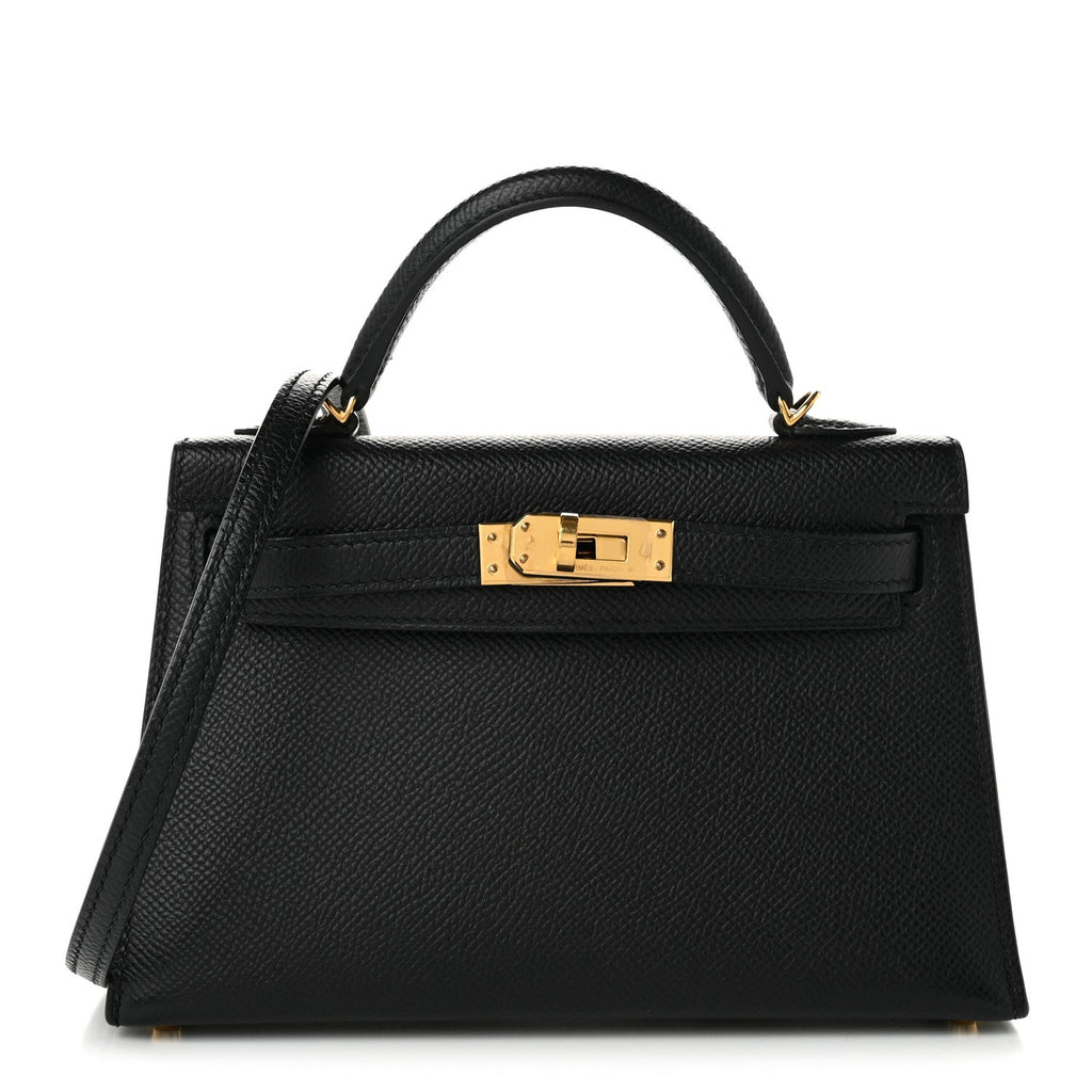 Epsom Mini Kelly Sellier 20 Black