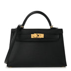 Epsom Mini Kelly Sellier 20 Black