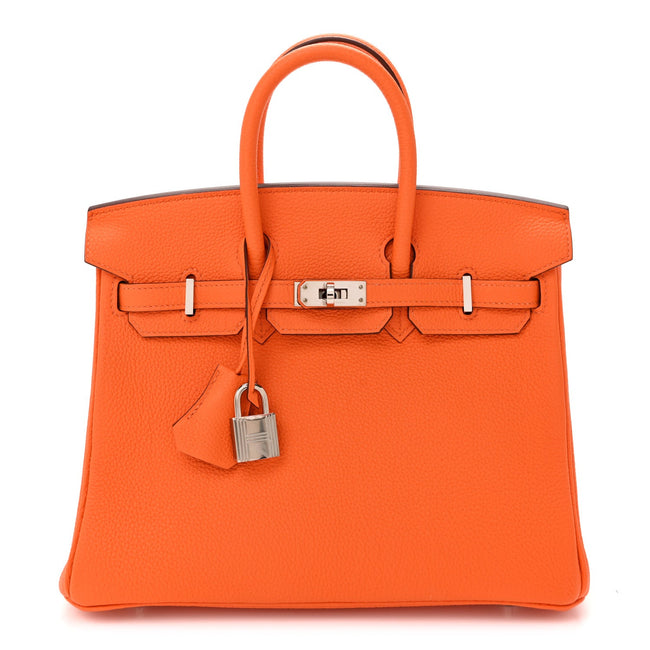 Togo Birkin 25 Orange Minium Hover Image