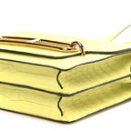 Matte Alligator Mini Sac Roulis Jaune Bourgeon