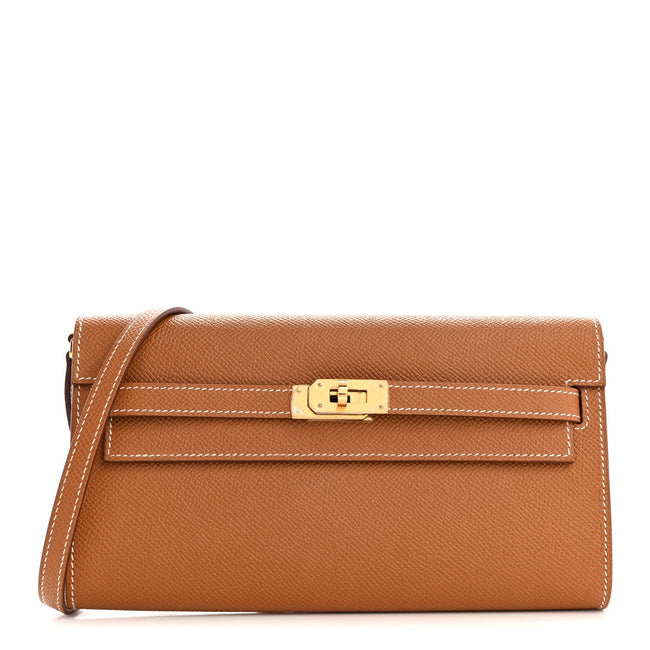 Epsom Kelly Wallet To Go Gold Hover Image