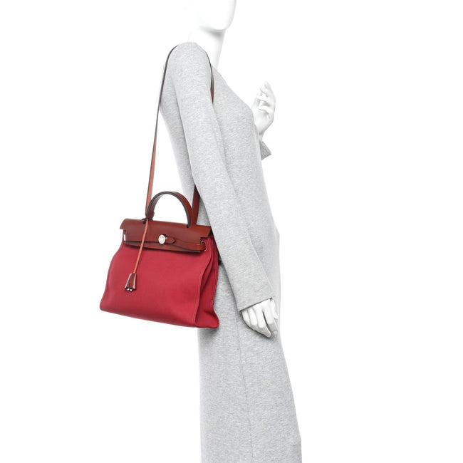 Vache Hunter Toile Herbag Zip 31 PM Rouge H Brique Main Image