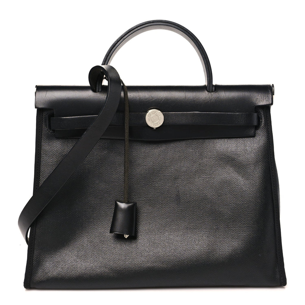 Toile H Berline Vache Hunter Herbag Zip PM 31 Black Ecru