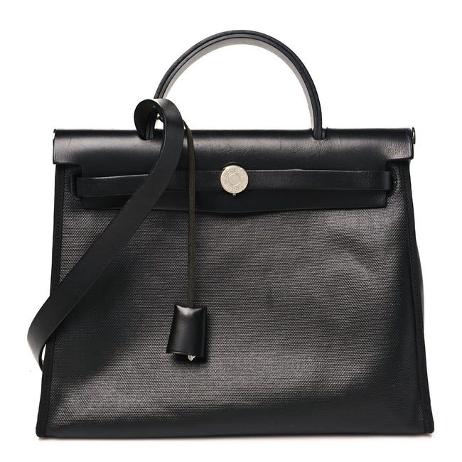 Toile H Berline Vache Hunter Herbag Zip PM 31 Black Ecru Hover Image