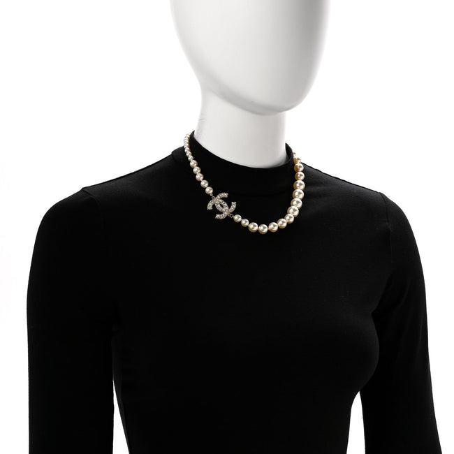Pearl CC 100th Anniversary Necklace Light Gold Main Image