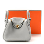 Taurillon Clemence Mini Lindy 20 Bleu Pale
