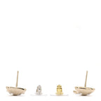 Crystal CC Drop Earrings Gold