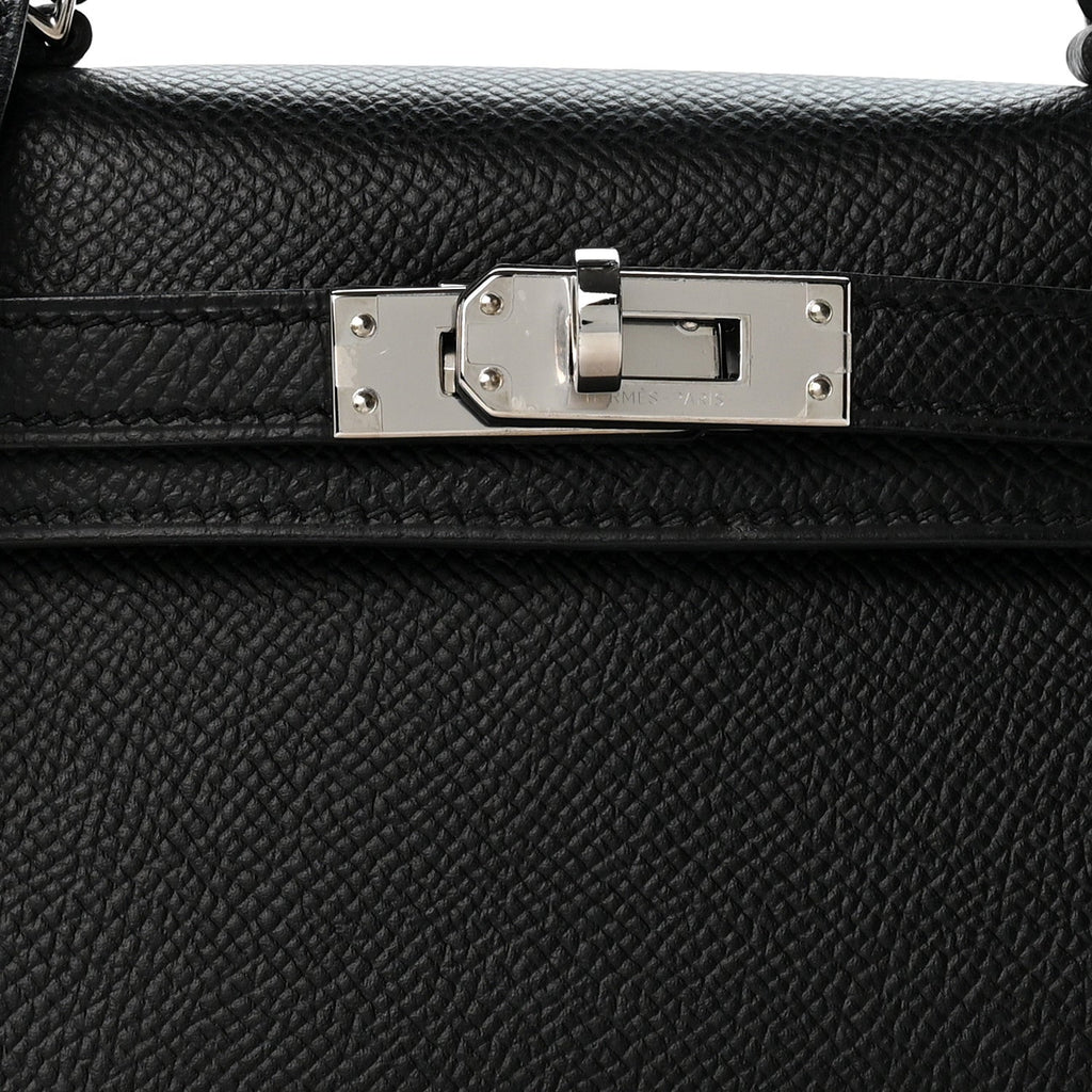 Epsom Mini Kelly Sellier 20 Black