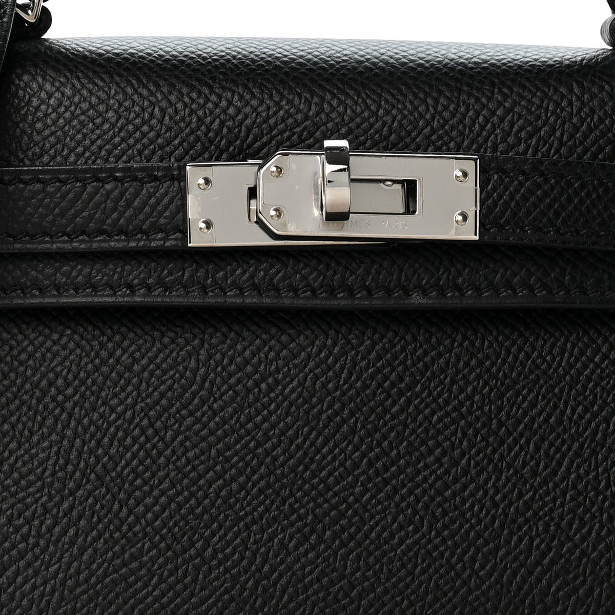 Epsom Mini Kelly Sellier 20 Black