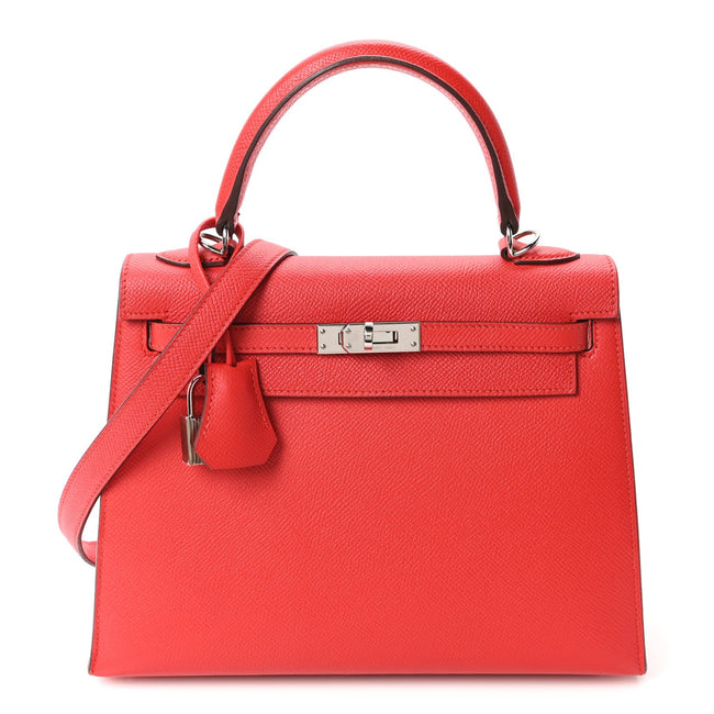 Epsom Kelly Sellier 25 Rouge Casaque Hover Image